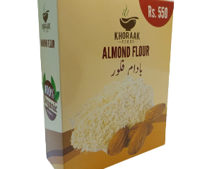 ALMOND FLOUR 50g Almond flour is made by removing the skins of the almonds by boiling them in water.